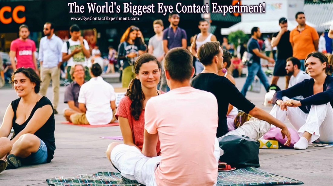 The World's Biggests Eye Contact Experiment, Eksperyment kontaktu wzrokowego, kontakt wzrokowy event, impreza eye gazing, event eye gazing